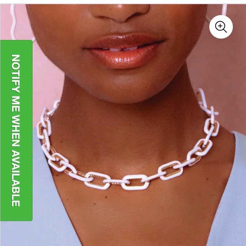 Emma Pills OG White and Gold Chain Necklace